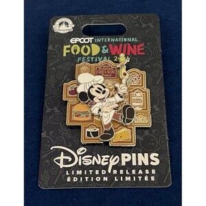 Chef Mickey Mouse 2024 Epcot Food And Wine Festival Disney LR Pin On Pin #167915